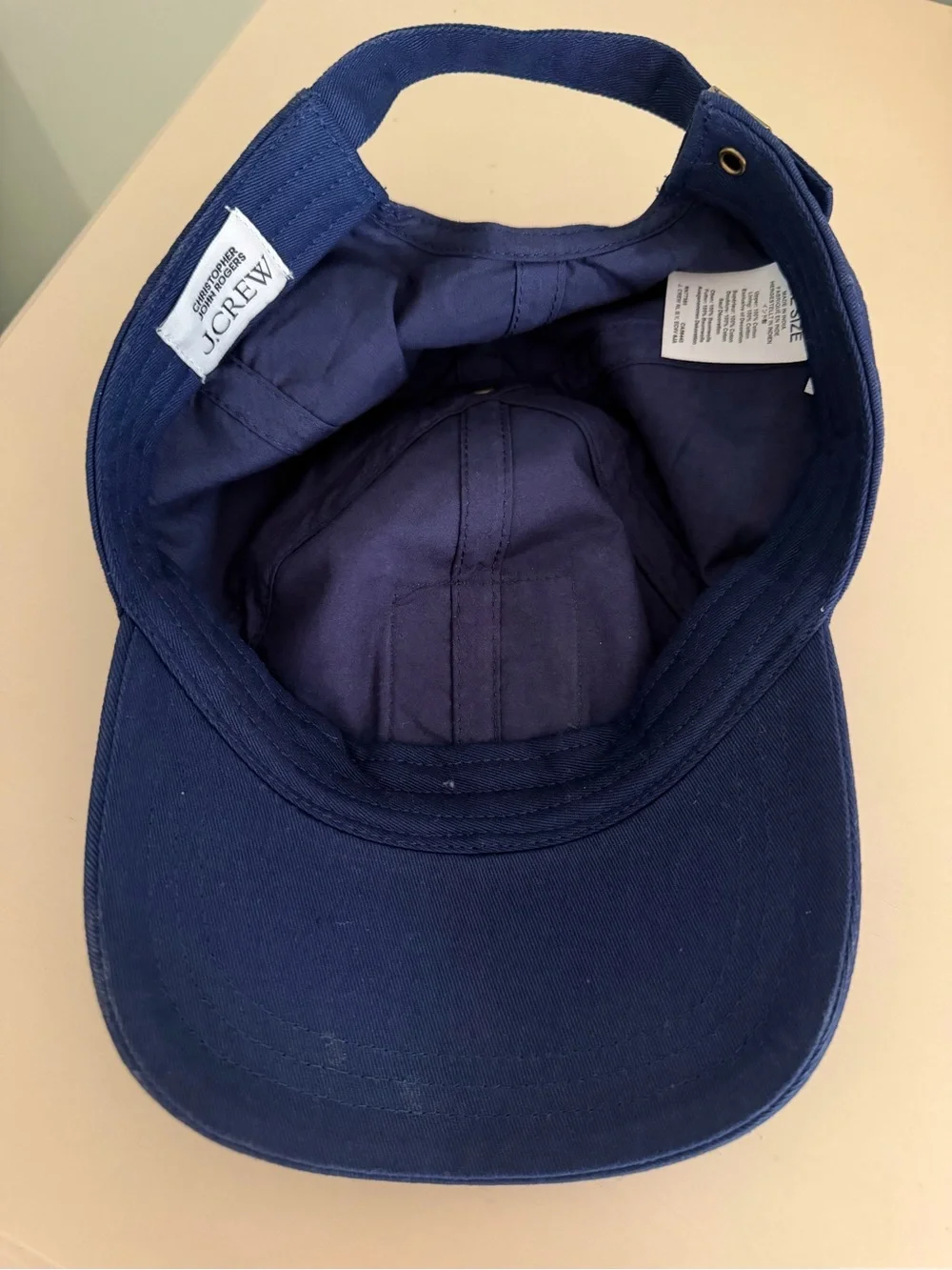 J. Crew Navy Baseball Hat Christopher John Rogers